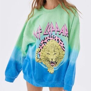 Urban Outfitters def leopard sweatshirt.